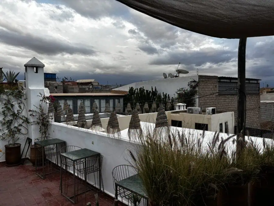 Rooftop terrace of Riad le Jardin des Sens et Spa
