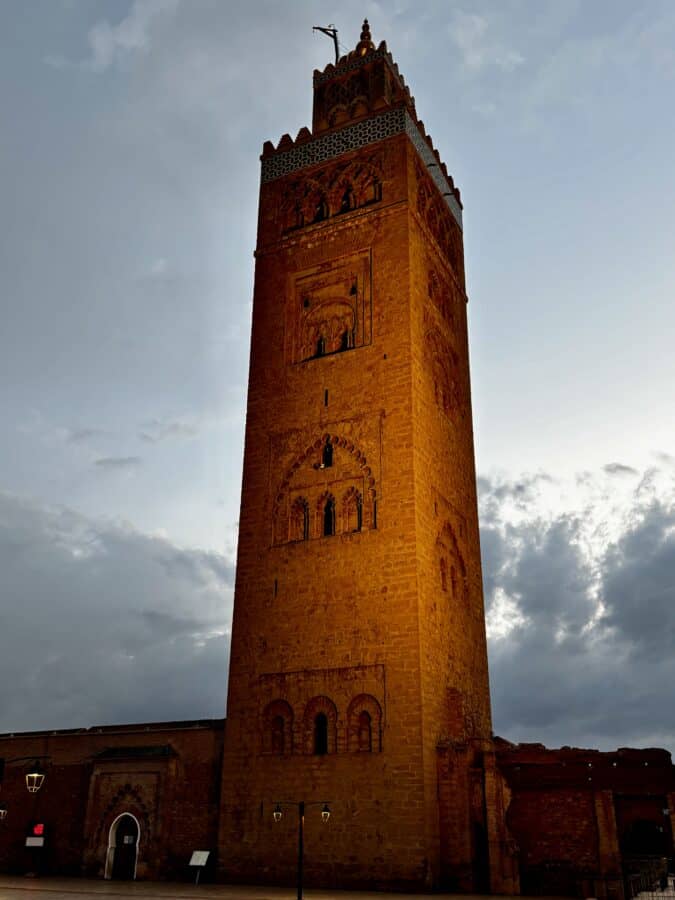 El Koutoubia Mosque at sunset 