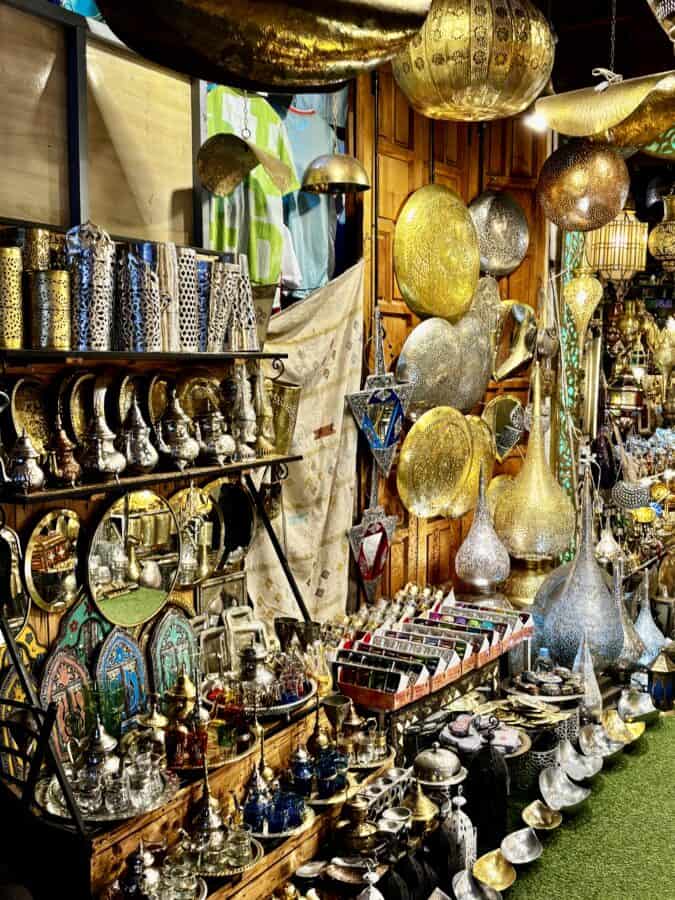 Silver and copper in the souks of Marrakech