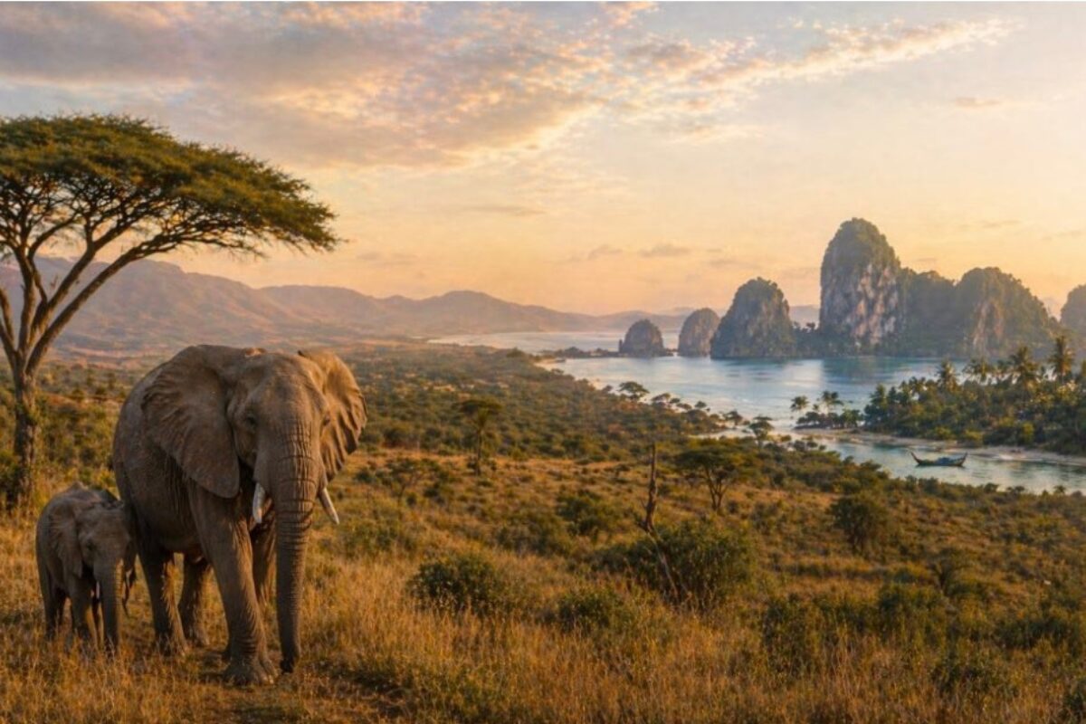 An AI-generated image comparing SOuth Africa vs Thailand
