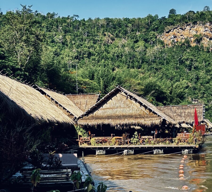 River Kwai Jungle Rafts view of the main raft