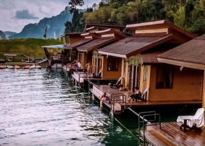 Panvaree, Khao Sok National Park, Thailand. Resort on the lake