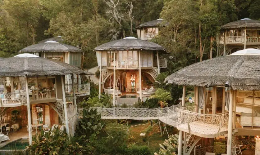 Treehouse Villas, Koh Yao resort view